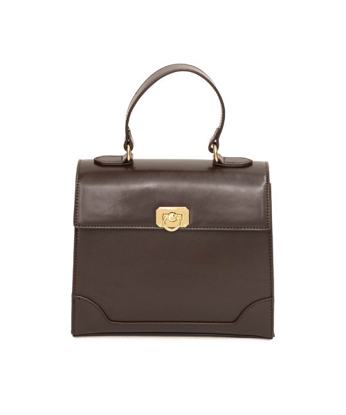 Re:EDIT（リエディ）の「[神山まりあさん着用]合皮ゴールドバックルフラップハンドバッグ（ハンドバッグ・レディース・ブラウン/ブラック・FREE）」の19枚目の写真