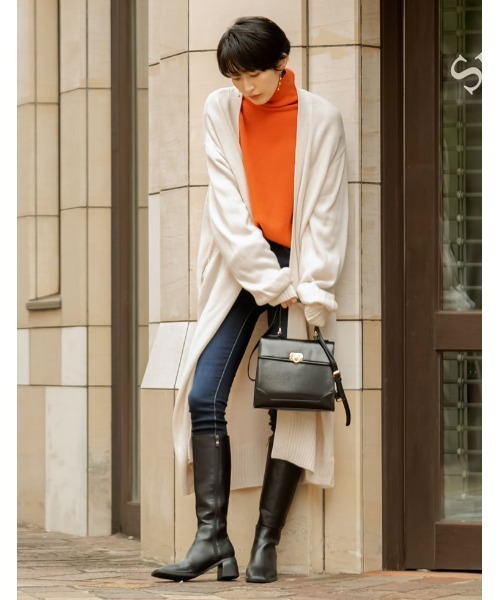 Re:EDIT（リエディ）の「[神山まりあさん着用]合皮ゴールドバックルフラップハンドバッグ（ハンドバッグ・レディース・ブラウン/ブラック・FREE）」の21枚目の写真