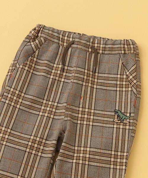kladskap（クレードスコープ）の「チェックロング丈テーパードパンツ（その他パンツ・キッズ・ベージュ・120cm/100cm/110cm/130cm/90cm）」の2枚目の写真