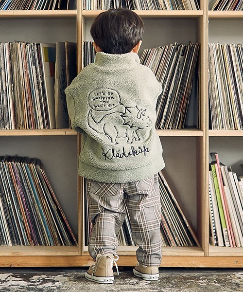 kladskap（クレードスコープ）の「チェックロング丈テーパードパンツ（その他パンツ・キッズ・ベージュ・120cm/100cm/110cm/130cm/90cm）」の11枚目の写真