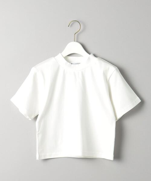 BEAUTY&YOUTH UNITED ARROWS(ビューティーアンドユースユナイテッドアローズ)の「【WEB限定】モックネック チビ Tシャツ(Tシャツ/カットソー・レディース・ブラック/オフホワイト・FREE)」の12枚目の写真