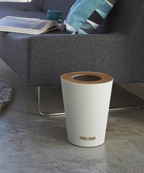 tower(タワー)の「山崎実業【TOWER / タワー×JSF】JSF ROUND TRASH CAN ゴミ箱 ^(ダストボックス・レディース・チャコールグレー/ブラウン・FREE)」の12枚目の写真