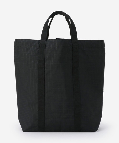 DANTON リップストップ バーティカルトートバッグ　ブラック DANTON(ダントン) リップストップ バーティカルトートバッグ #DT