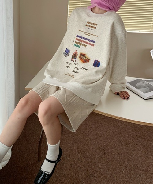 Vipoa（ヴィポア）の「RETRO DESIGN SWEAT（スウェット・レディース・オートミール・FREE）」の8枚目の写真