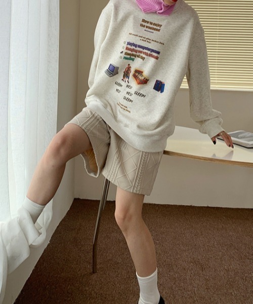 Vipoa（ヴィポア）の「RETRO DESIGN SWEAT（スウェット・レディース・オートミール・FREE）」の9枚目の写真