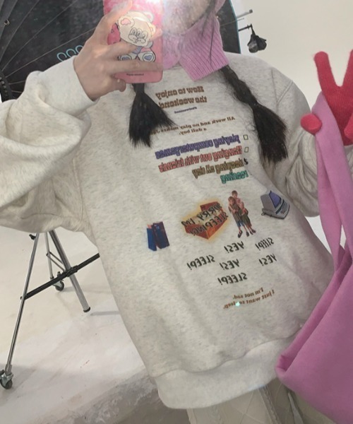 Vipoa（ヴィポア）の「RETRO DESIGN SWEAT（スウェット・レディース・オートミール・FREE）」の15枚目の写真