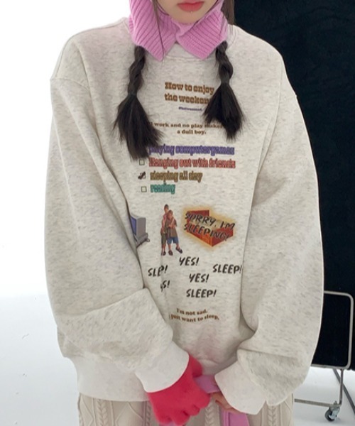 Vipoa（ヴィポア）の「RETRO DESIGN SWEAT（スウェット・レディース・オートミール・FREE）」の11枚目の写真