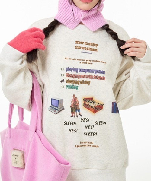 Vipoa（ヴィポア）の「RETRO DESIGN SWEAT（スウェット・レディース・オートミール・FREE）」の17枚目の写真