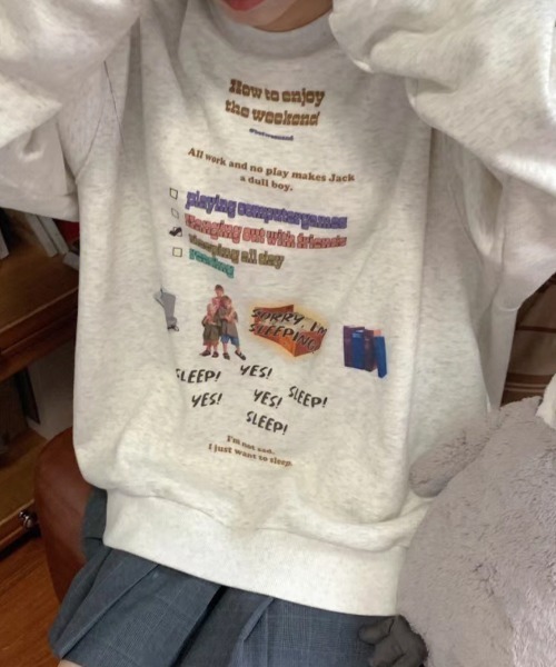 Vipoa（ヴィポア）の「RETRO DESIGN SWEAT（スウェット・レディース・オートミール・FREE）」の21枚目の写真