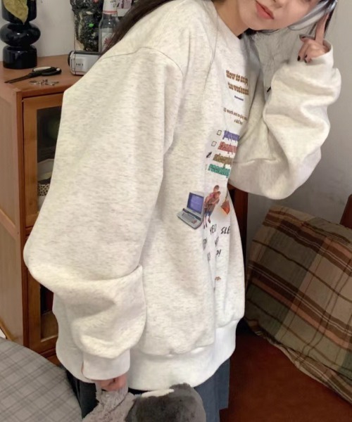 Vipoa（ヴィポア）の「RETRO DESIGN SWEAT（スウェット・レディース・オートミール・FREE）」の22枚目の写真