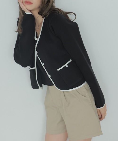 セール ニットタンクトップ ジャケット セットアップ セットアップ Laffmo ラフモ のファッション通販 Zozotown
