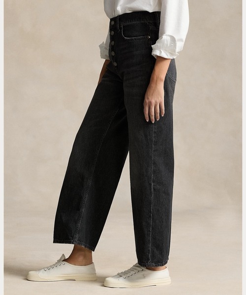 クロップド ワイドレッグ ジーンズ（デニムパンツ）｜POLO RALPH