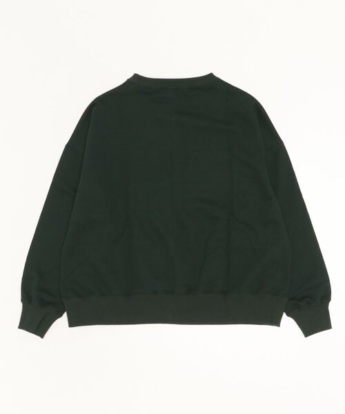 FANEUIL（ファヌル）の「FANEUIL/ファヌル  ハードコンパクト裏毛カレッジスウェット（スウェット・レディース・グリーン/チャコール・M）」の3枚目の写真