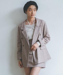 チェックテーラードジャケット