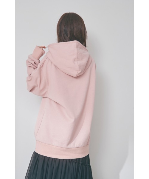 N WITH.（エヌウィズ）の「N WITH.ロゴフーディー（パーカー・レディース・ピンク/ブラウン系その他/ブラック・F）」の7枚目の写真