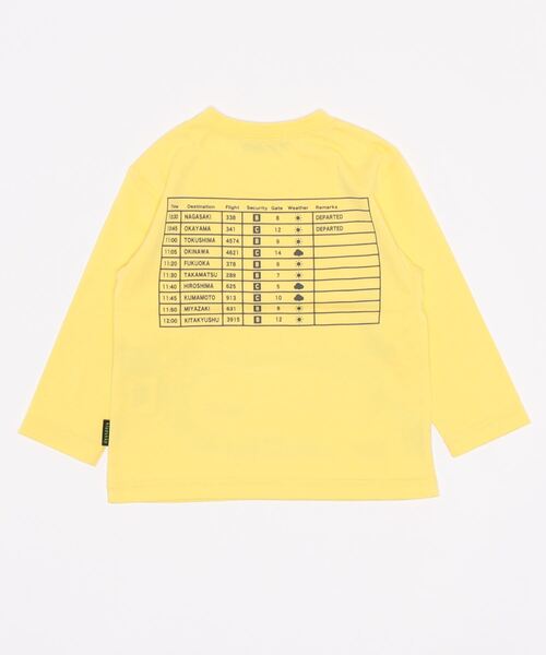 kladskap（クレードスコープ）の「【JAL】滑走路長袖Tシャツ（Tシャツ/カットソー・キッズ・ライトブルー/イエロー・120cm/110cm/100cm/90cm/130cm）」の3枚目の写真