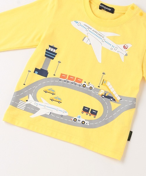 kladskap（クレードスコープ）の「【JAL】滑走路長袖Tシャツ（Tシャツ/カットソー・キッズ・ライトブルー/イエロー・120cm/110cm/100cm/90cm/130cm）」の9枚目の写真