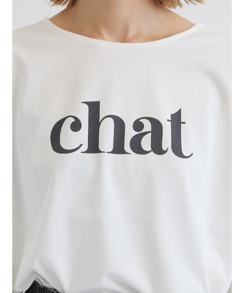 Samansa Mos2 blue(サマンサモスモスブルー)の「ロゴプリントロンT(Tシャツ/カットソー・レディース・ピンク/サックスブルー/オフホワイト・フリ-)」の20枚目の写真