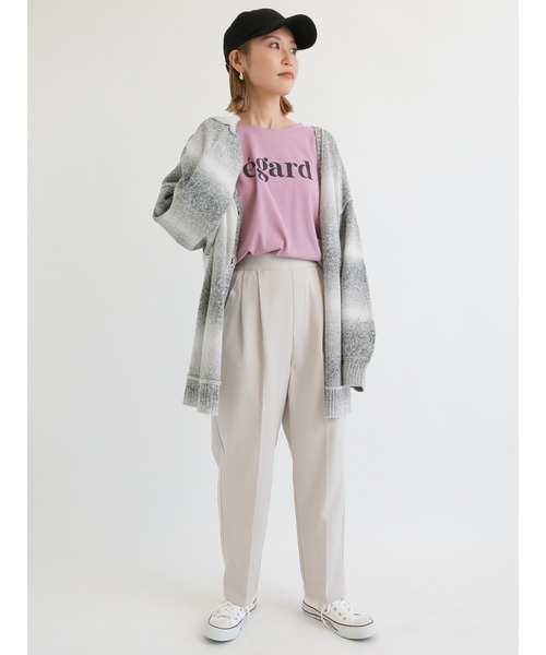 Samansa Mos2 blue(サマンサモスモスブルー)の「ロゴプリントロンT(Tシャツ/カットソー・レディース・ピンク/サックスブルー/オフホワイト・フリ-)」の16枚目の写真