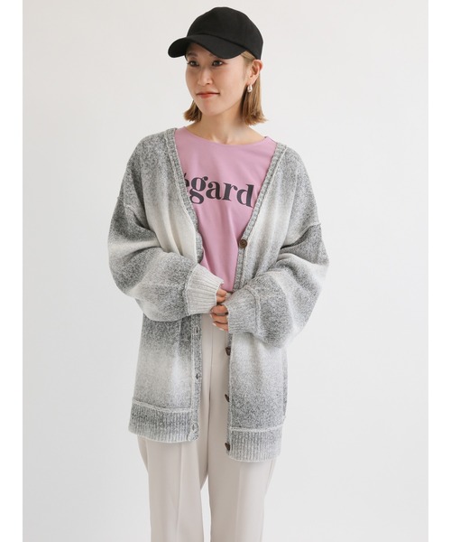 Samansa Mos2 blue(サマンサモスモスブルー)の「ロゴプリントロンT(Tシャツ/カットソー・レディース・ピンク/サックスブルー/オフホワイト・フリ-)」の7枚目の写真