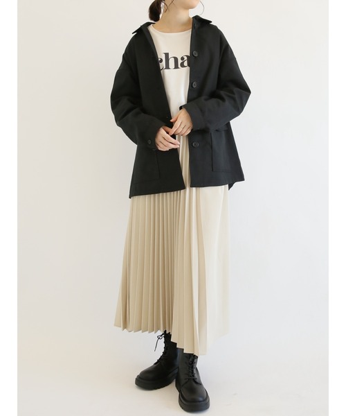 Samansa Mos2 blue(サマンサモスモスブルー)の「ロゴプリントロンT(Tシャツ/カットソー・レディース・ピンク/サックスブルー/オフホワイト・フリ-)」の19枚目の写真