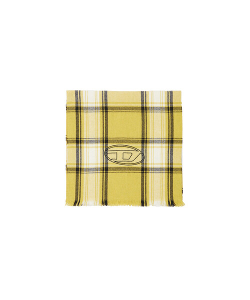 DIESEL(ディーゼル)の「メンズ ウール ストール チェック(ストール/ショール・メンズ・オレンジ/ブラウン/イエロー・UNI)」の10枚目の写真