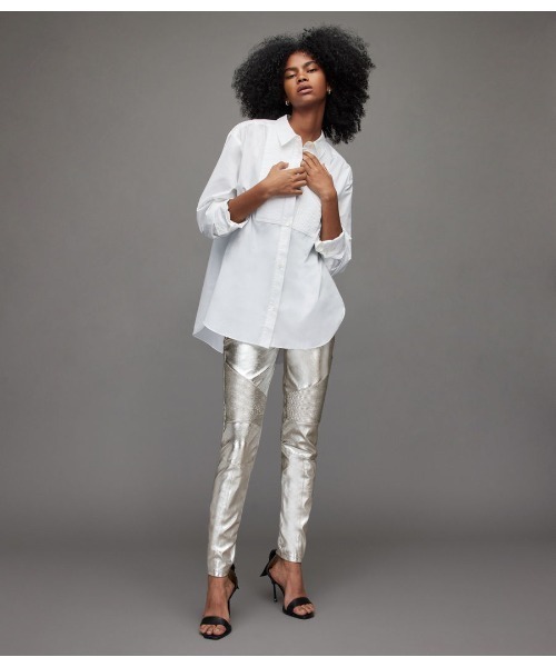 ALLSAINTS（オールセインツ）の「AVRIL OVERSIZED SHIRT | AVRIL オーバーサイズ シャツ（シャツ/ブラウス・レディース・ホワイト・4/6/8/10/2）」の3枚目の写真