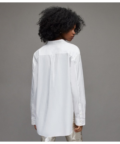 ALLSAINTS（オールセインツ）の「AVRIL OVERSIZED SHIRT | AVRIL オーバーサイズ シャツ（シャツ/ブラウス・レディース・ホワイト・4/6/8/10/2）」の5枚目の写真