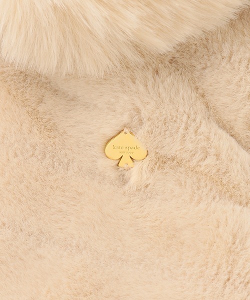 kate spade ベージュ フェイクファージャケット 150