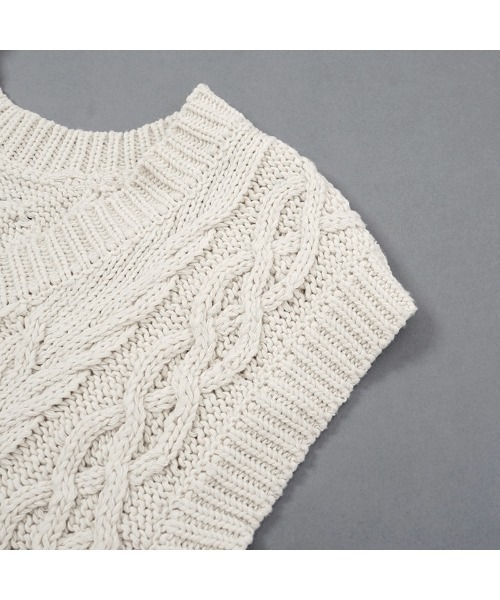 flower（フラワー）の「ポンポンアランベスト（ベスト・レディース・アイボリー・FREE）」の19枚目の写真