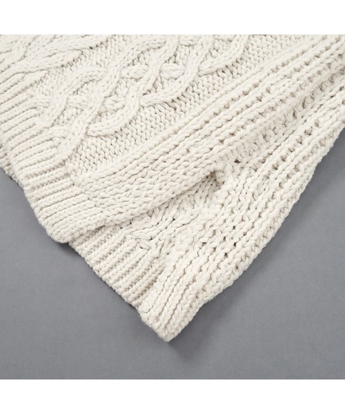 flower（フラワー）の「ポンポンアランベスト（ベスト・レディース・アイボリー・FREE）」の5枚目の写真