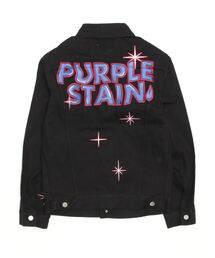 ジャケット・アウター PURPLE STAIN DENIM JACKET NUBIAN（ヌビアン）の「【PURPLE STAIN】SPRAY LOGO DENIM