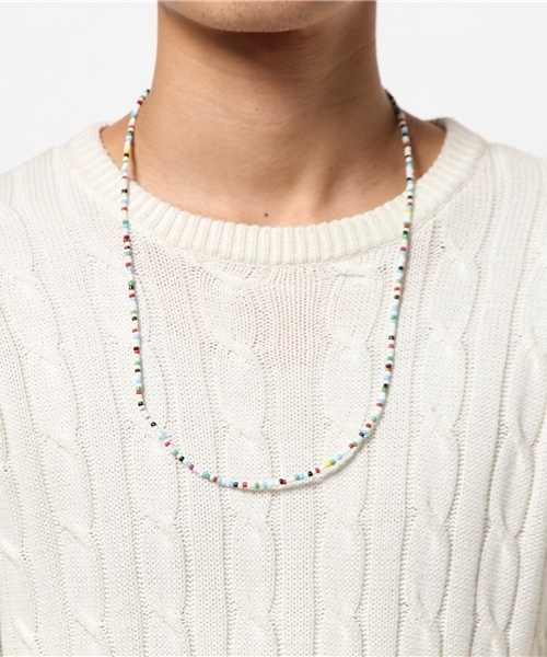 CIAOPANIC（チャオパニック）の「【Ciaopanic】　ビーズロングNL-D（ネックレス・メンズ・ホワイト・FREE）」の3枚目の写真