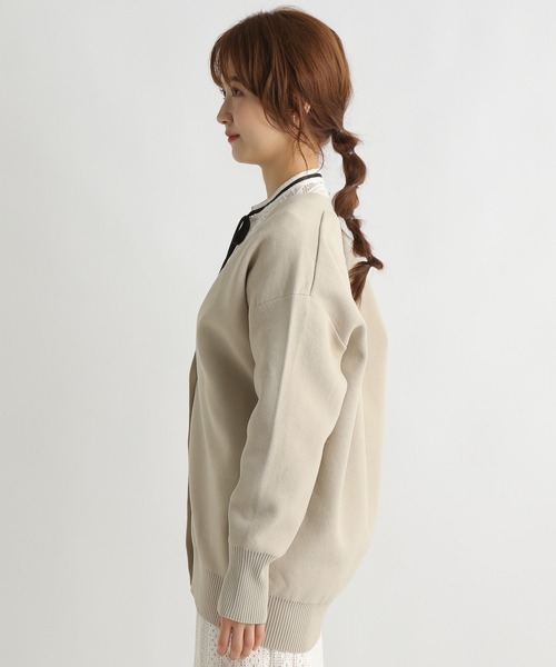 Andemiu(アンデミュウ)の「ハーフミラノユルニットカーディガン185371(カーディガン/ボレロ・レディース・ピンク/ベージュ/ブラック/ブルー・FREE)」の19枚目の写真