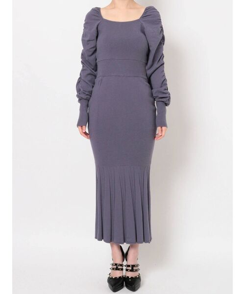 RESEXXY（リゼクシー）の「ギャザースリーブワンピース（ワンピース・レディース・ブルー/ベージュ/ブラック・FREE）」の18枚目の写真