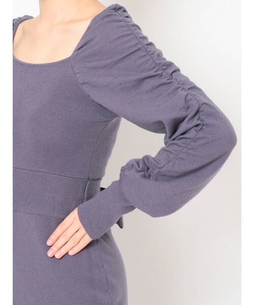 RESEXXY（リゼクシー）の「ギャザースリーブワンピース（ワンピース・レディース・ブルー/ベージュ/ブラック・FREE）」の22枚目の写真