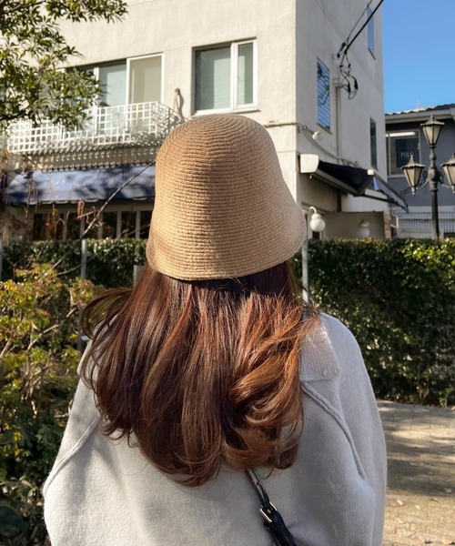 Lamoa(ラモア)の「Lamoa/ニット バケットハット(ハット・レディース・ブラック/ベージュ/キャメル・FREE)」の7枚目の写真