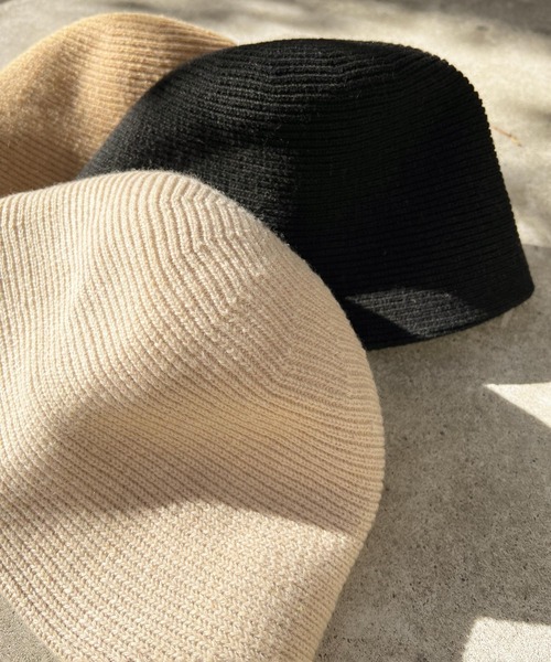 Lamoa(ラモア)の「Lamoa/ニット バケットハット(ハット・レディース・ブラック/ベージュ/キャメル・FREE)」の17枚目の写真