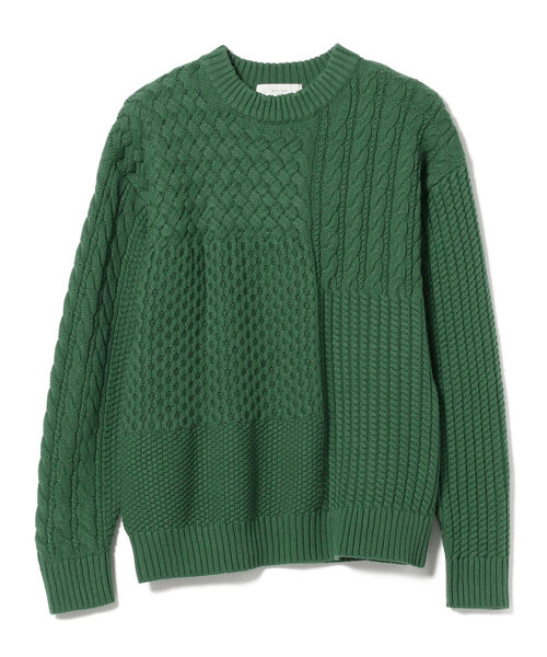 Beautifui People × BEAMS　コラボニット beautiful people×Ray BEAMS 別注ファスナー付畔編ニット