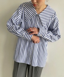 LOWRYS FARM | ＢＩＧカラーブラウスロングスリーブ　177860(シャツ/ブラウス)