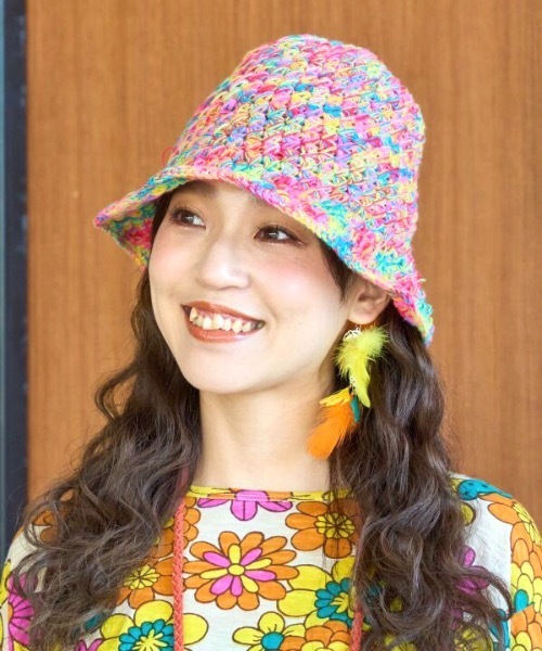 チャイハネ（チャイハネ）の「【チャイハネ】オウムフェスタイヤーフック（イヤーカフ・レディース・オレンジ/グリーン・FREE）」の4枚目の写真