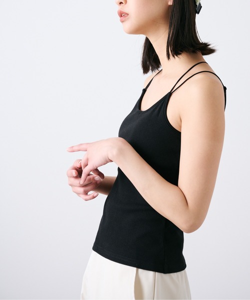 FREE'S MART（フリーズマート）の「◆カップ付きキャミソール（キャミソール・レディース・ブラック/ホワイト・FREE）」の18枚目の写真