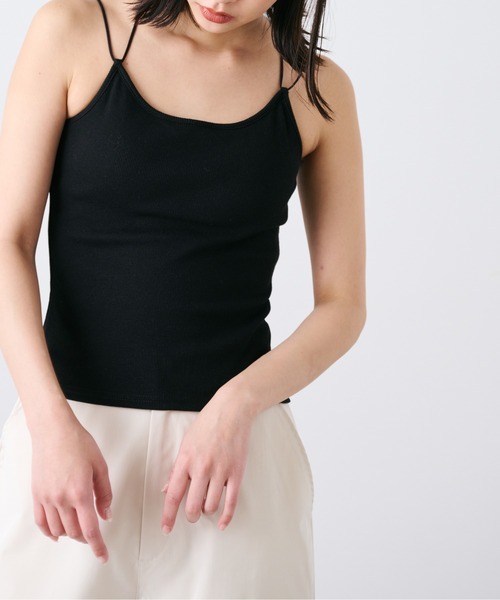 FREE'S MART（フリーズマート）の「◆カップ付きキャミソール（キャミソール・レディース・ブラック/ホワイト・FREE）」の7枚目の写真