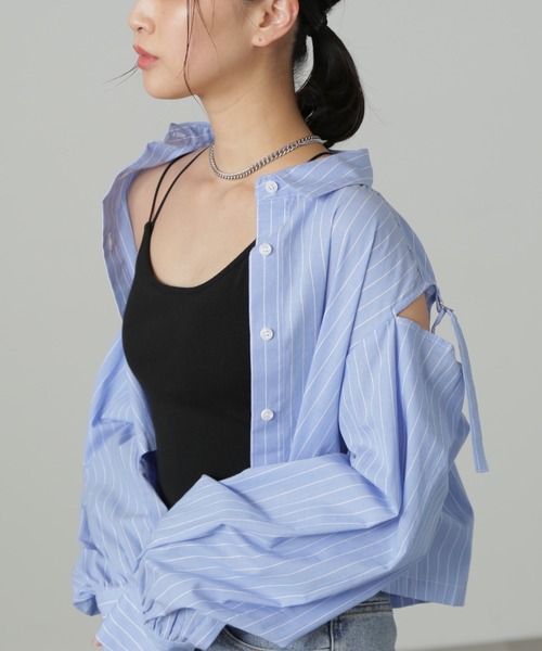 FREE'S MART（フリーズマート）の「◆カップ付きキャミソール（キャミソール・レディース・ブラック/ホワイト・FREE）」の4枚目の写真