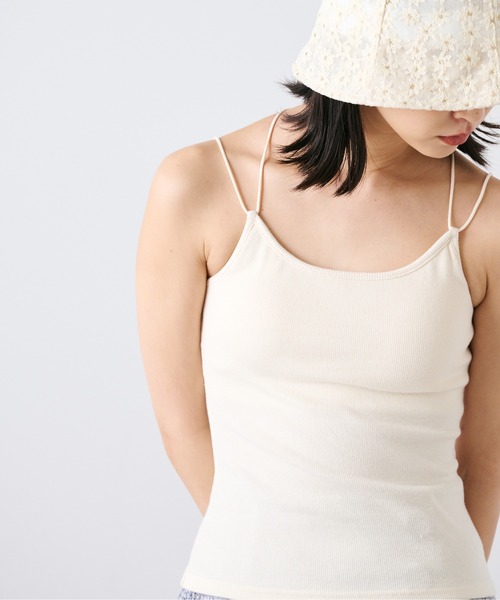 FREE'S MART（フリーズマート）の「◆カップ付きキャミソール（キャミソール・レディース・ブラック/ホワイト・FREE）」の13枚目の写真