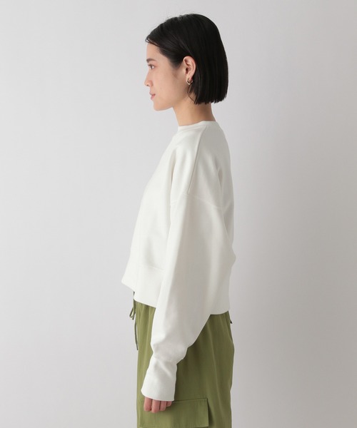 LOWRYS FARM(ローリーズファーム)の「ウラケショートプルオーバーロングスリーブ 188158(スウェット・レディース・ブルー/ホワイト/ブラウン・FREE)」の15枚目の写真