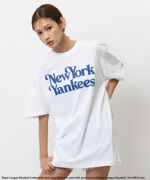 MLB】バックphotoTシャツ BACK TO THE FIELD│SPIRALGIRL