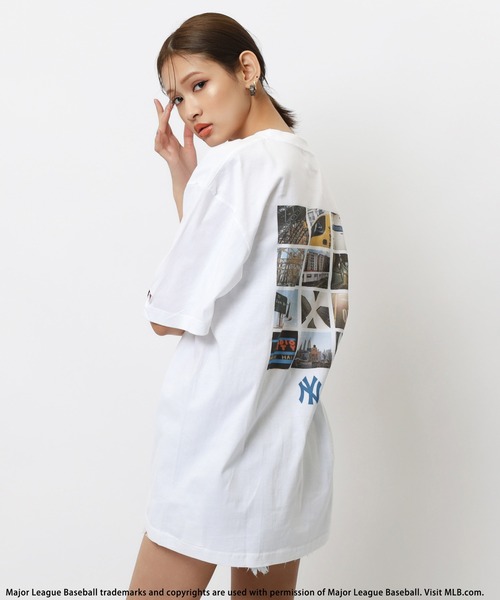 MLB】バックphotoTシャツ BACK TO THE FIELD│SPIRALGIRL