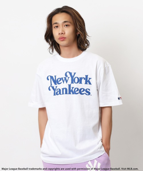 MLB】バックphotoTシャツ BACK TO THE FIELD│SPIRALGIRL