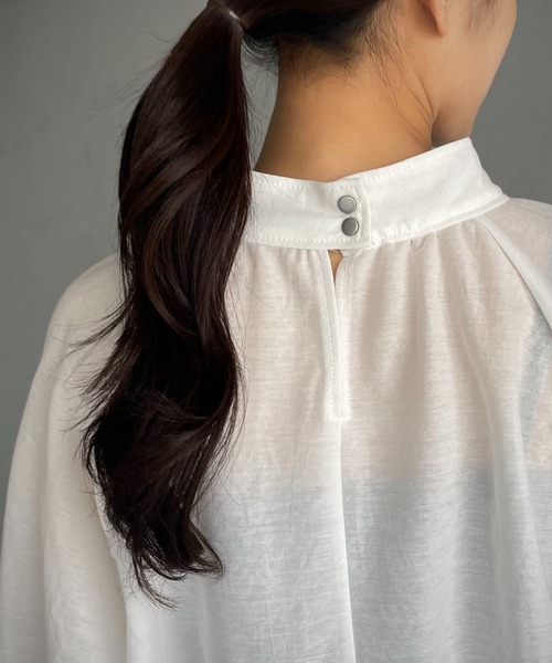 &g'aime（アンジェム）の「【&g’aime】シアーボリュームブラウス（シャツ/ブラウス・レディース・ブラック/ベージュ/ホワイト・FREE）」の15枚目の写真